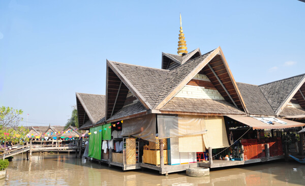 泰国水上市场图片