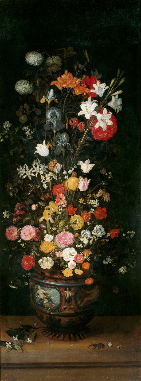 BruegheltheElderJanFloreroFirstquarterof17Century花卉水果蔬菜器皿静物印象画派写实主义油画装饰画