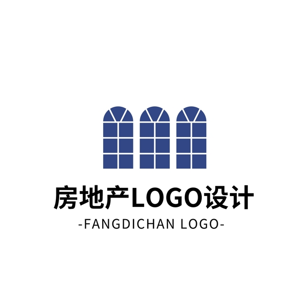 简约创意大气房地产logo标志设计