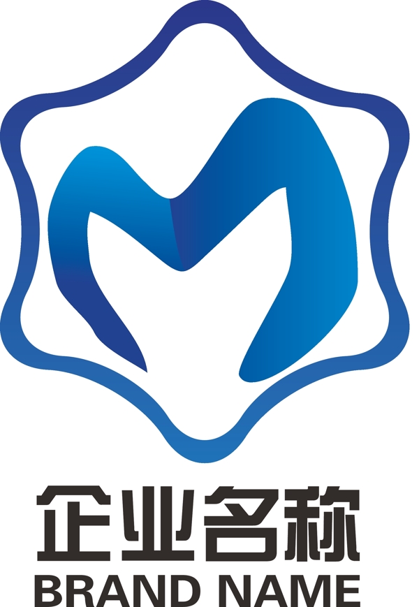 M科技公司标志设计