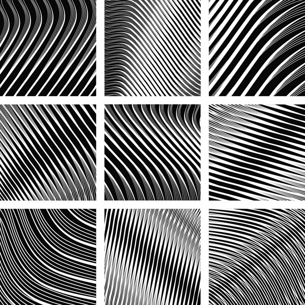 2组黑白螺旋纹样背景矢量素材
