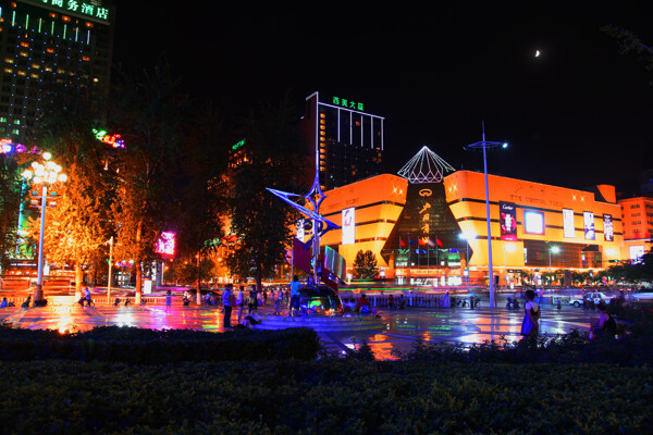 石家庄夜景图片