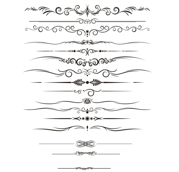 线条分割线欧式分割线