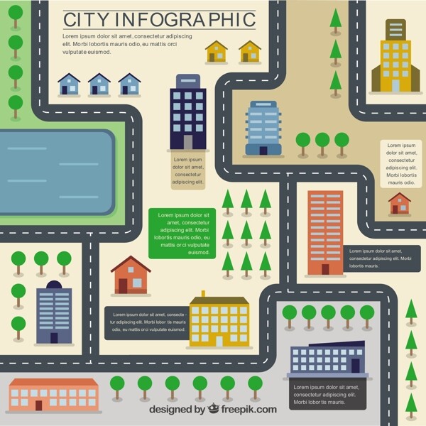 城市道路平面图