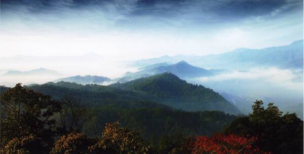 自然美景天竺山