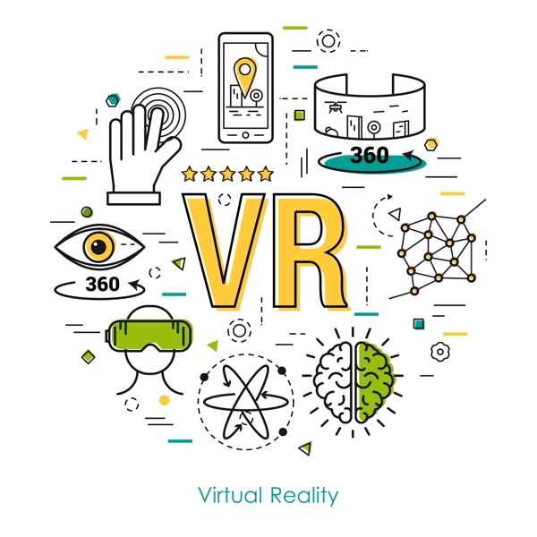 VR科技矢量素材