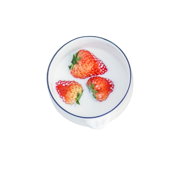 彩色草莓食物元素