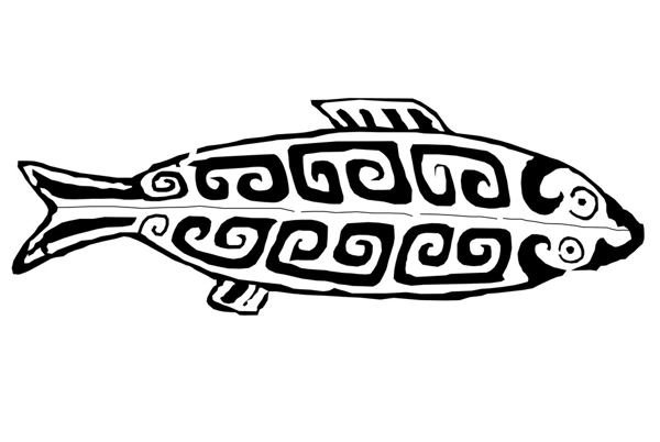 中国传统纹样青铜器纹样鱼图片