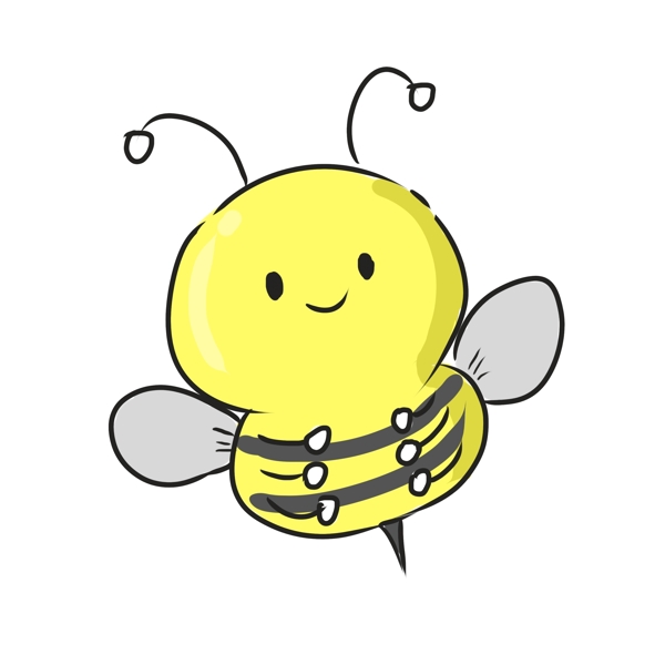 手绘卡通动物蜜蜂