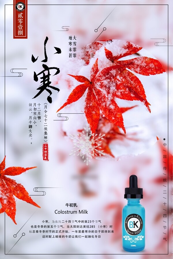 中国传统24节气之小寒海报