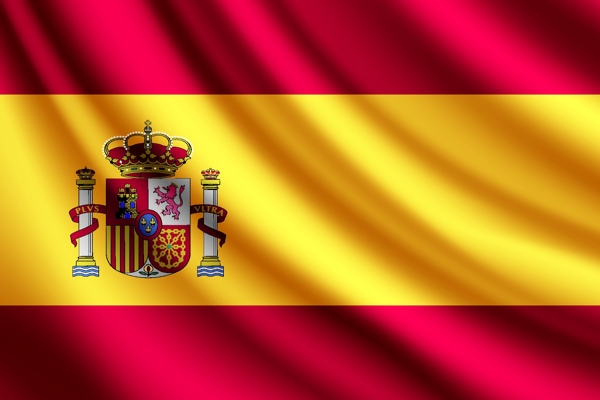 精美西班牙国旗设计矢量素材