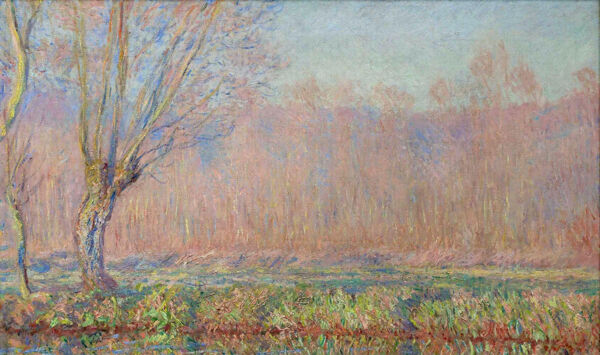 TheWillows1885法国画家克劳德.莫奈oscarclaudeMonet风景油画装饰画