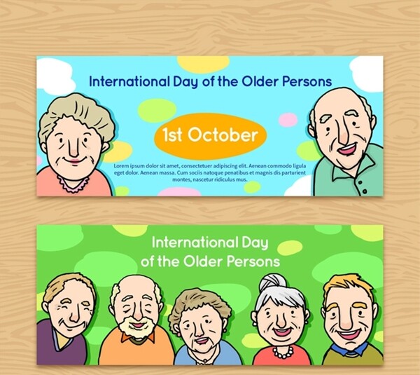 国际老年人日图片