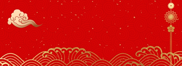 猪年大吉新年春节红色吉祥背景图