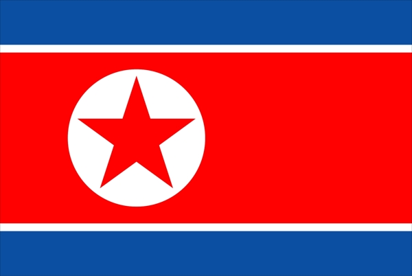 旗帜类矢量素材朝鲜