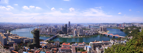 柳州市中心全景图片