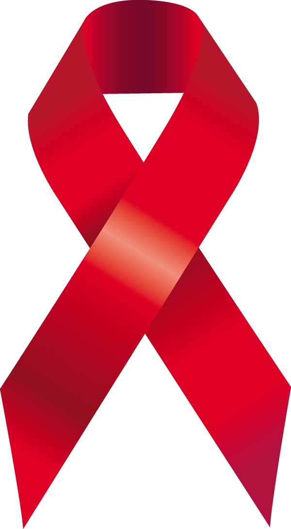 艾滋病标志矢量素材
