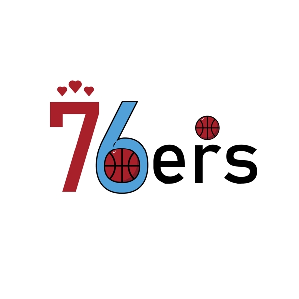 NBA76人队装饰图案标志