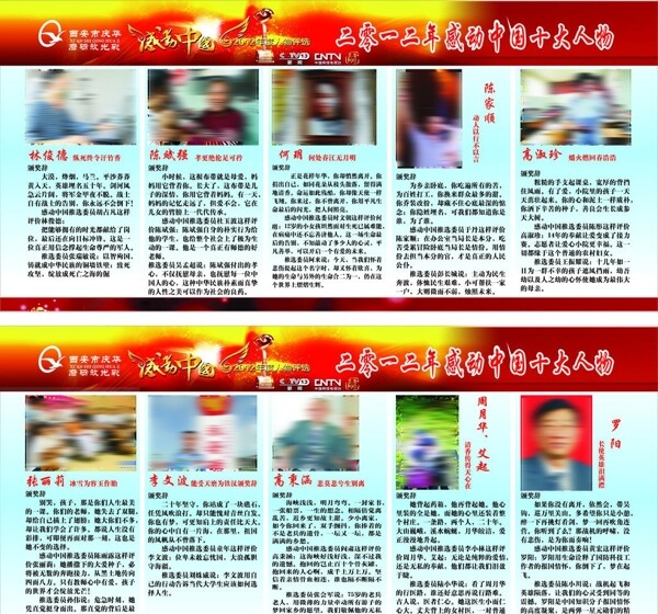 2012年感动中国人物图片
