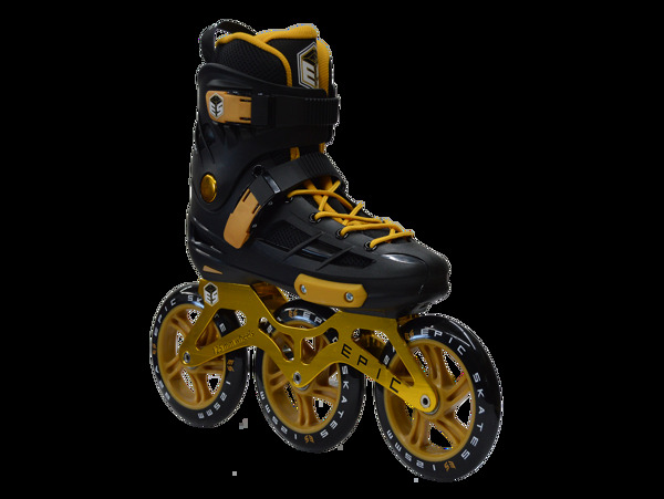 黄色轮子溜冰鞋免抠png透明素材