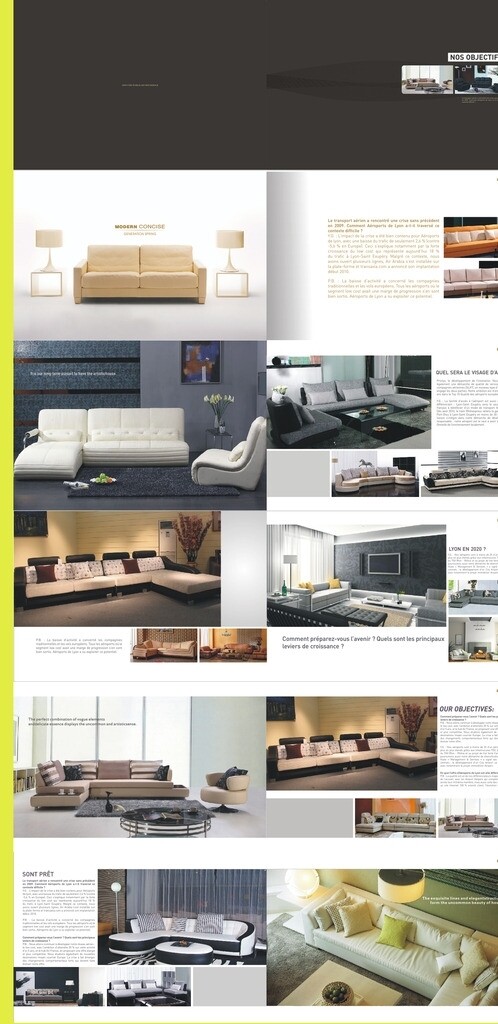精美画册设计素材家具沙发模板