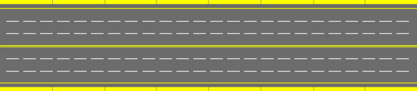 高速公路桥面双向3车道交通标志图片