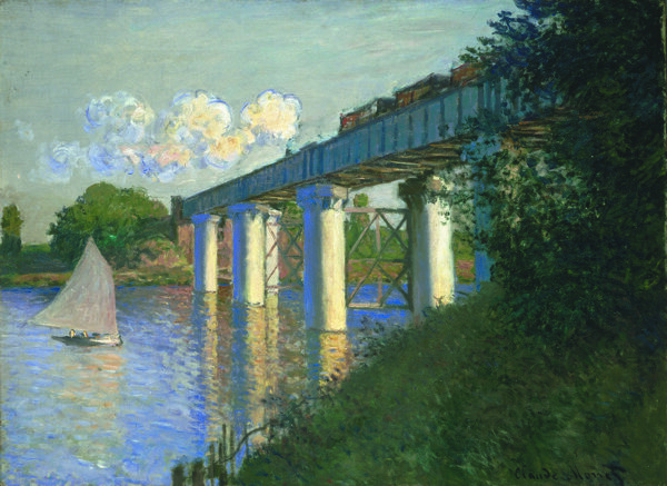 TheRailwayBridgeatArgenteuil1874画家古典画古典建筑古典景物装饰画油画