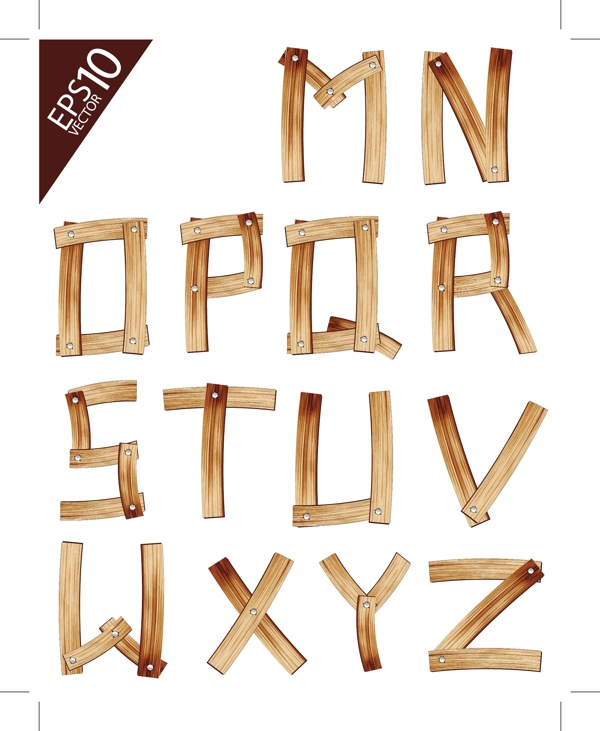 木纹木板字母拼音字母主题木板字母拼音木板