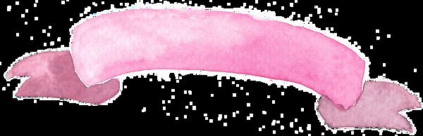 粉色缎带卡通透明素材