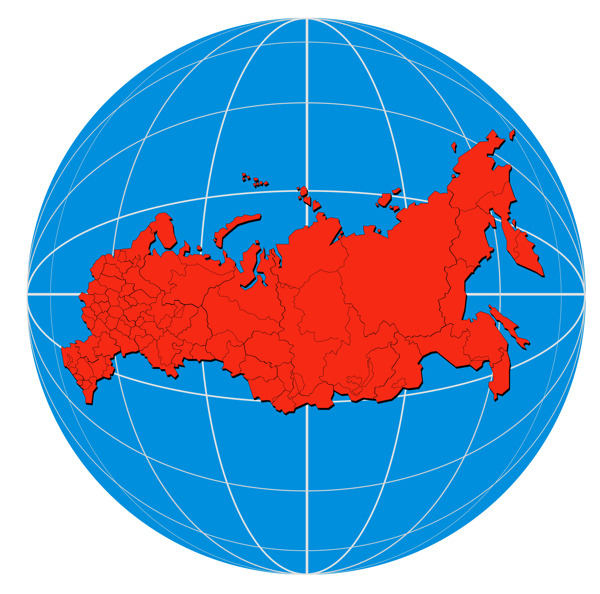 俄罗斯世界地图