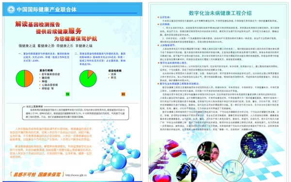 数字化基因治未病防治手册宣传页图片