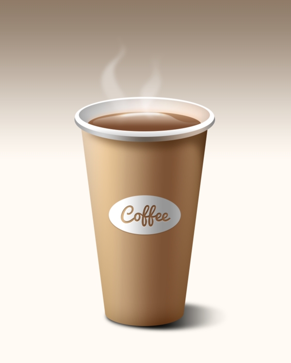 咖啡杯图标icon设计