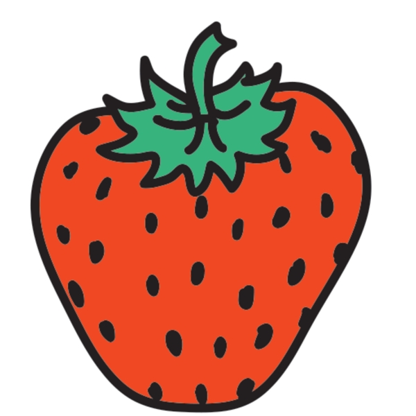 卡通草莓图标图片