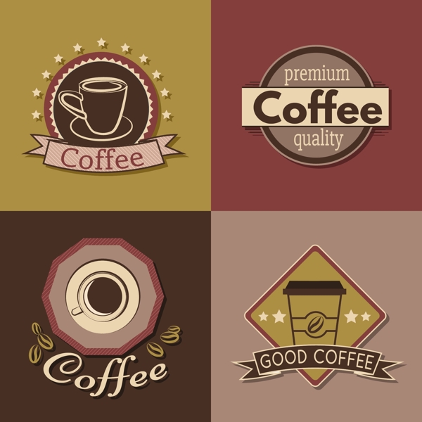 时尚咖啡元素图标图片