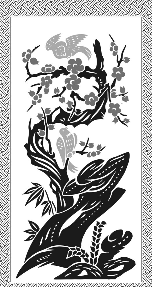 中国古典花鸟图案图片