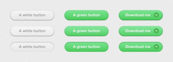 绿色简单UI设计图标按钮素材下载
