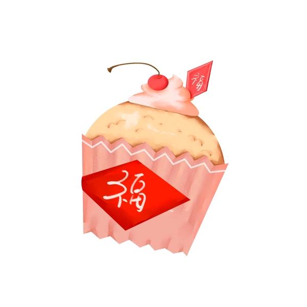 元旦蛋糕美味新年过年春节PNG甜点