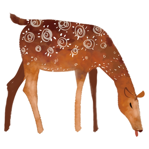 圣诞节鹿动物免抠元素