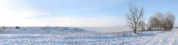宽幅雪景摄影图片