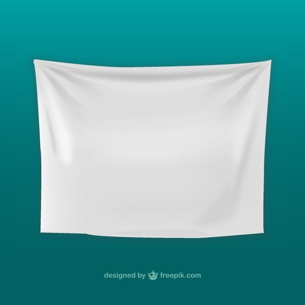 纺织旗帜模板