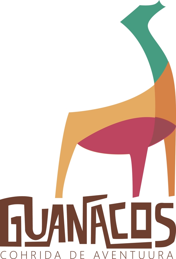 国外矢量鹿羊驼logo