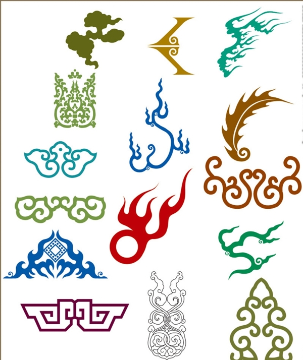 传统图案古典花纹中国风图案
