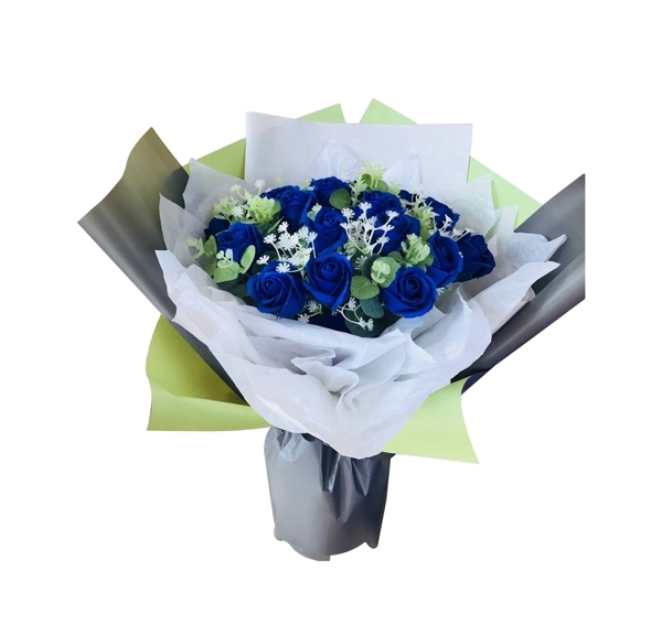 一束蓝色的鲜花素材求婚恋爱鲜花