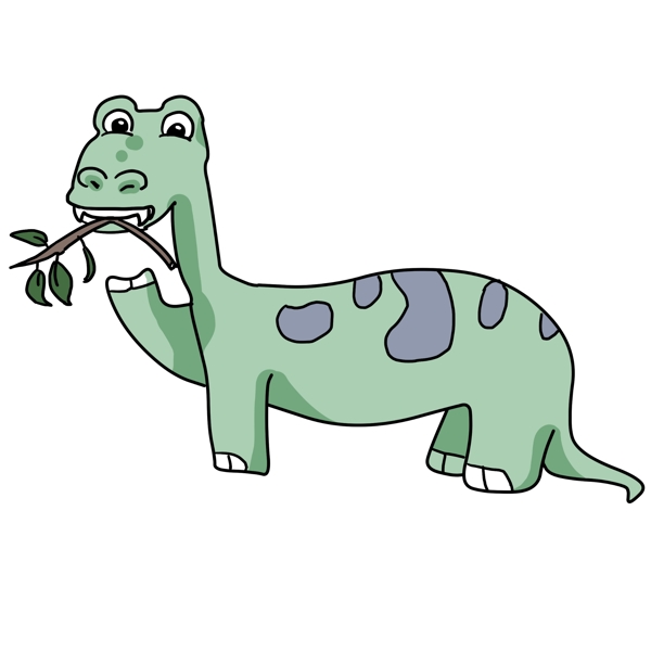恐龙食草龙的插画