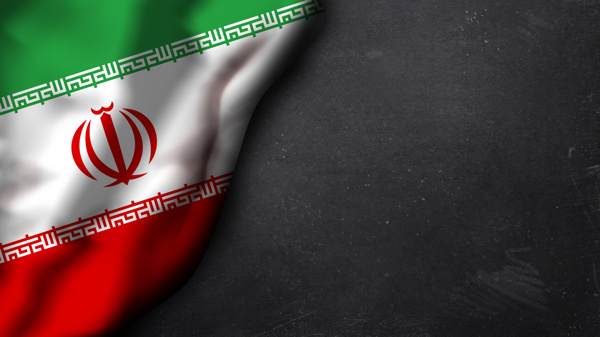 伊朗国旗背景图片