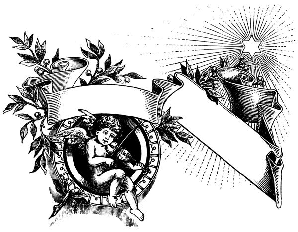 天使宗教神话古典纹饰欧式图案0368