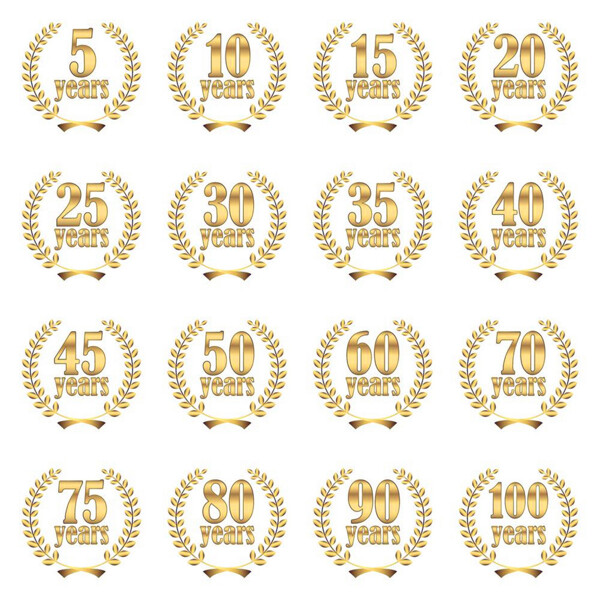 金色花纹数字logo图片