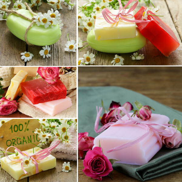 手工香皂与鲜花