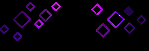 紫色方框几何图案png元素