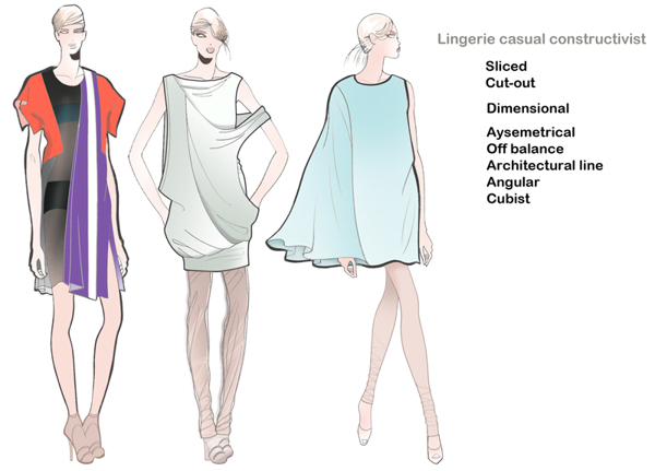 3款女装裙装设计图